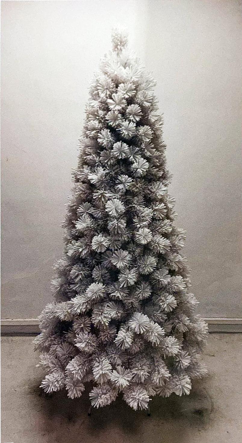 ALBERO SLIM ALASKA BIANCO INNEVATO CM. 210