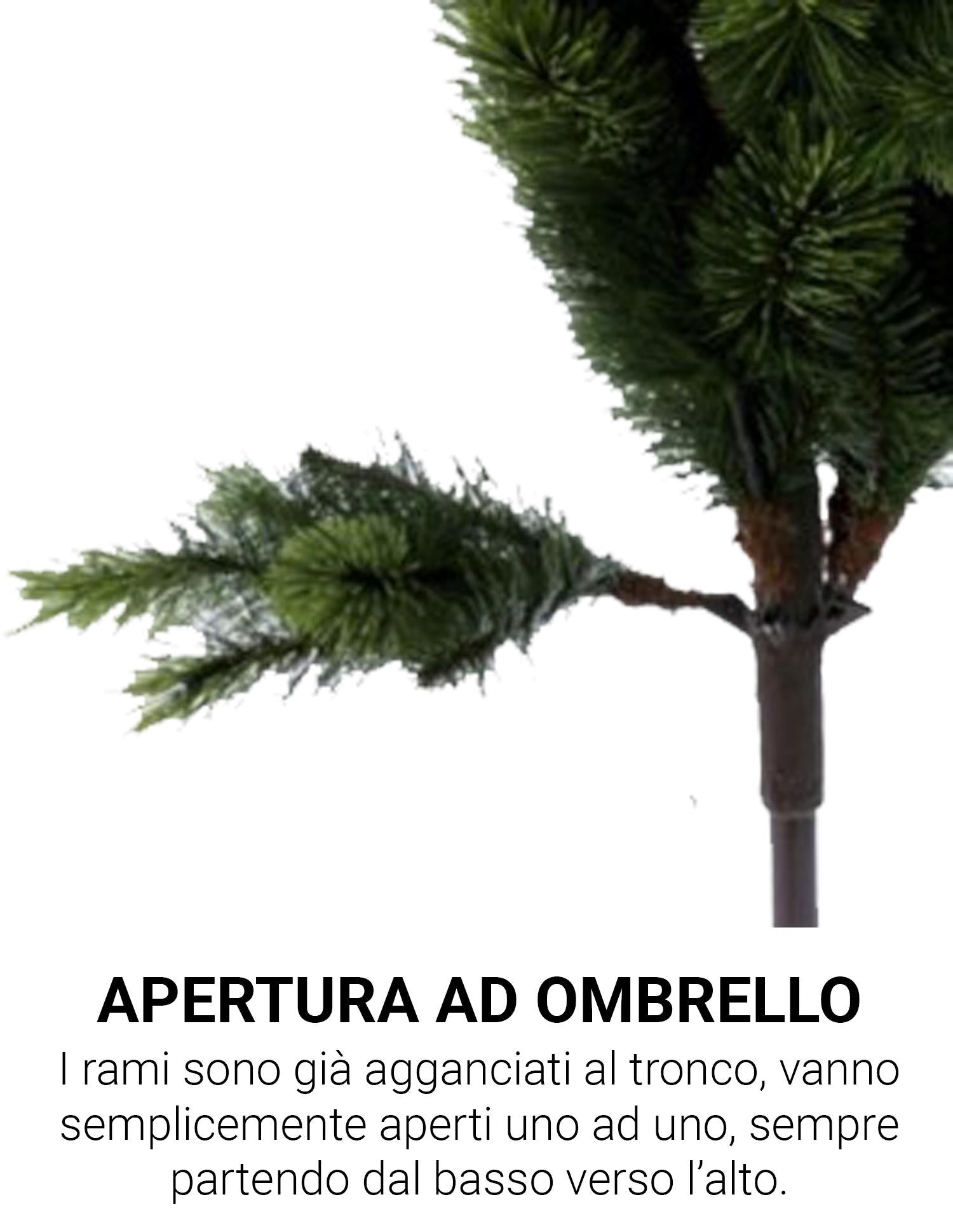 Albero monterey innevato 180cm